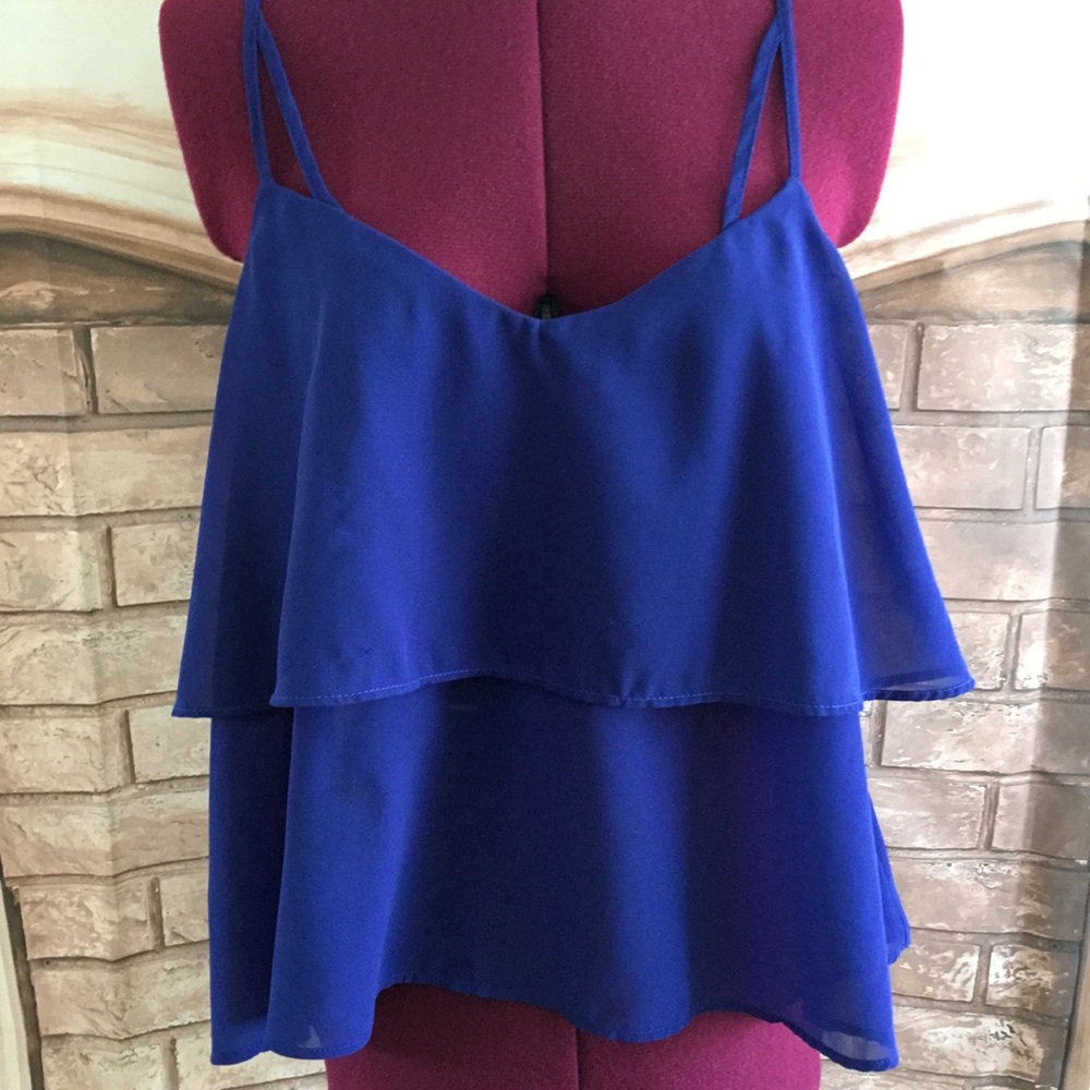 EUC Cecico Royal Blue Spaghetti Strap Tank Sz. M